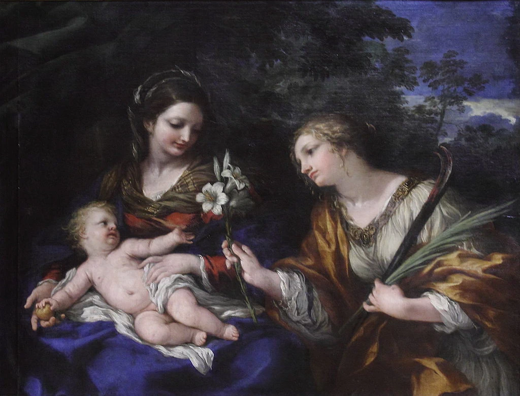 Madonna col Bambino e santa Martina - Convento di S. Maria in Vallicella , Roma